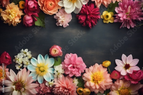 color spring pastel valentine watercolor design background blossom flower peonies plant. Generative AI. © SHOTPRIME STUDIO