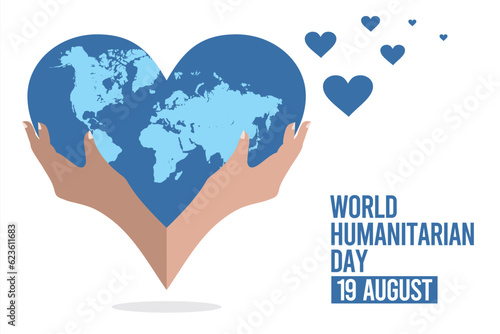 World Humanitarian Day vector illustration