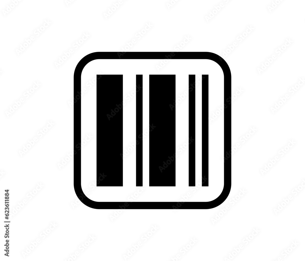 Barcode vector icon. Barcode vector icon.
