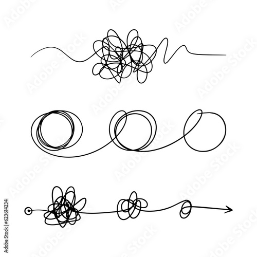 hand drawn of tangle scrawl sketch. Abstract scribble, Vector illustration.