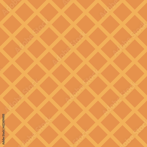 Orange Diamond Waffle Seamless Pattern