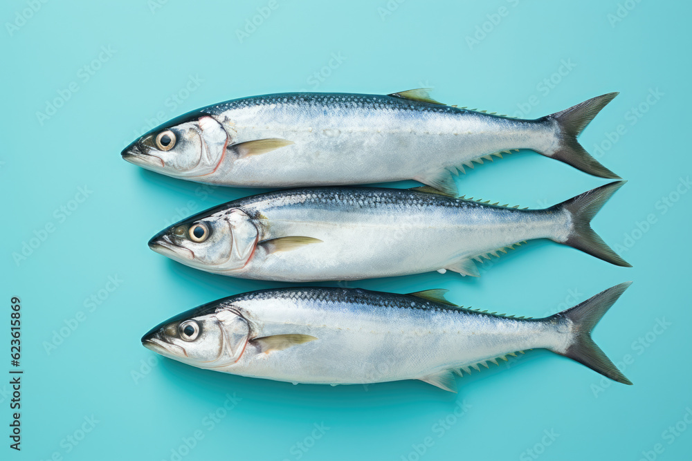 fresh mackerel fish on pastel background, fresh food ingredients, Healthy food fresh mackerel fish on pastel background, fresh food ingredients, Healthy food