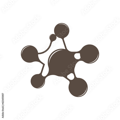 Neuron Logo, Cel Dna Network Vector, And Particle Technology, Simple Illustration Template Design
