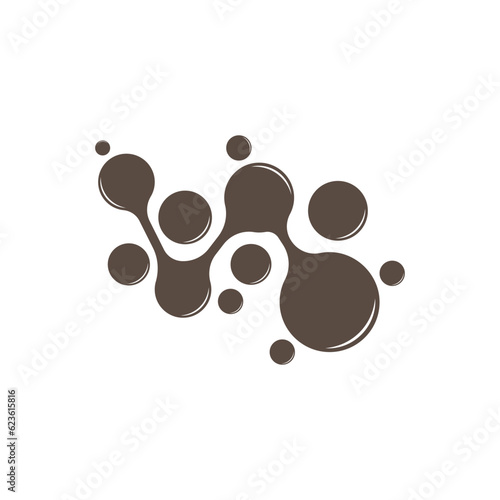 Neuron Logo, Cel Dna Network Vector, And Particle Technology, Simple Illustration Template Design