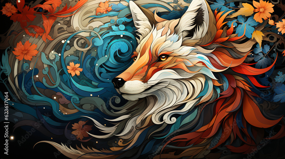 Abstract Animalia: A Vibrant Mosaic of Dogs, Cats, and Exotic Creatures, Transformed into Abstract Expressions of Shapes and Colors, Generative AI, Generativ, KI Abstract Animalia: A Vibrant Mosaic of Dogs, Cats, and Exotic Creatures, Transformed into Abstract Expressions of Shapes and Colors, Generative AI, Generativ, KI