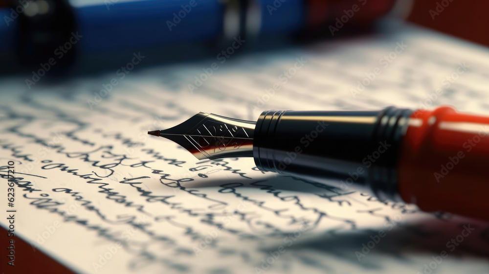 Fototapeta premium A fountain pen for handwritting
