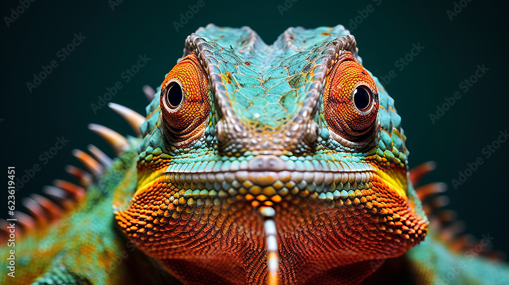 Obraz premium Chameleon « Generative AI, Generative, AI »