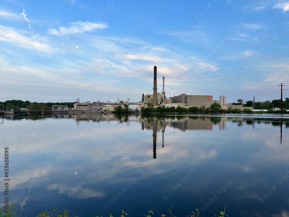 Factory next to a river Factory next to a river