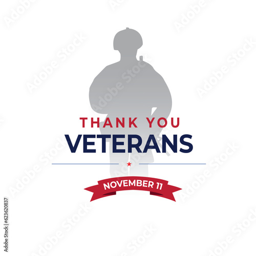 Veterans day celebrations design template