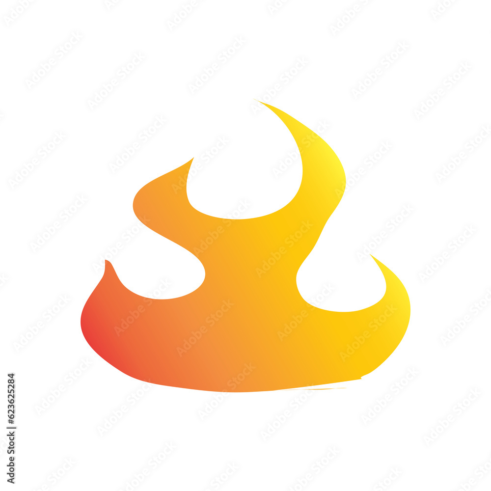 gradient orange fire flame