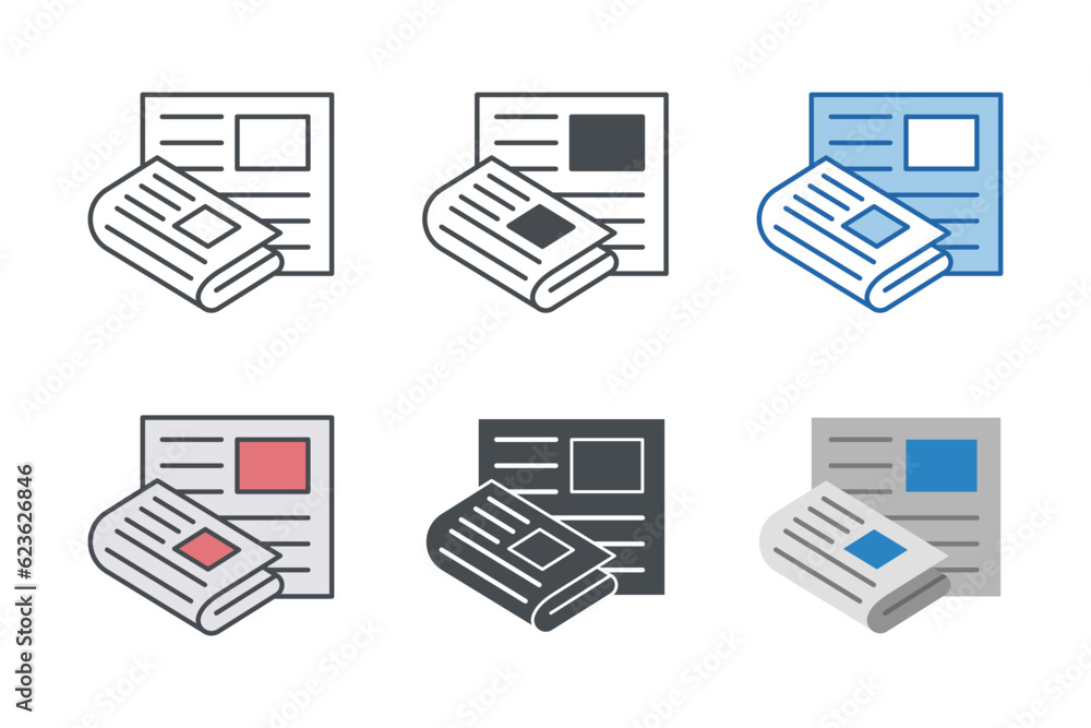 Newspaper Icon symbol template for graphic and web design collection logo vector illustration Newspaper Icon symbol template for graphic and web design collection logo vector illustration