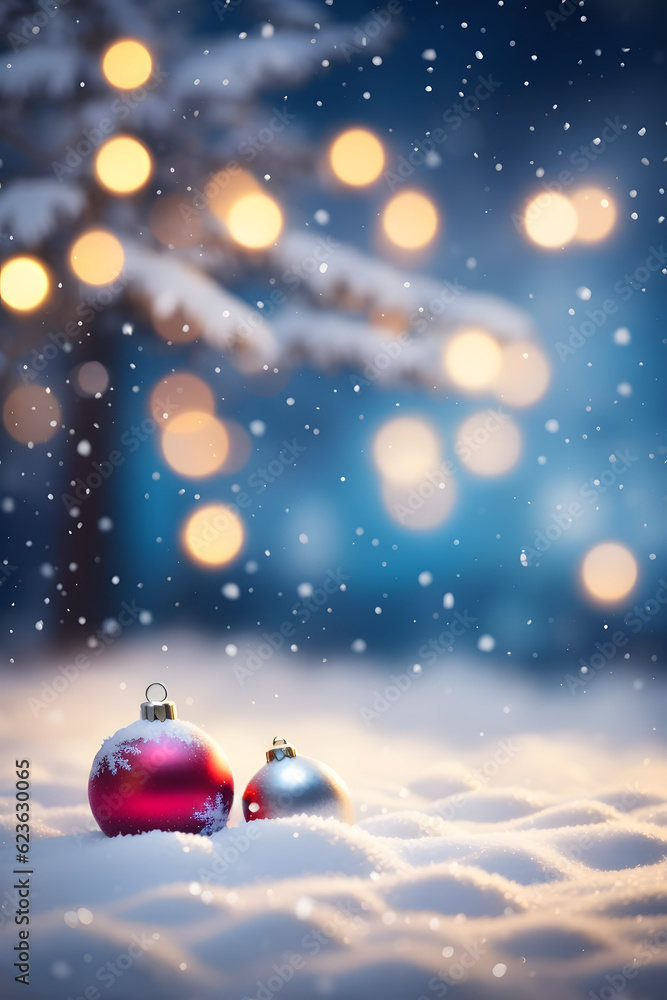 Fototapeta premium クリスマス、背景、コピースペース｜Christmas, background, copy space.