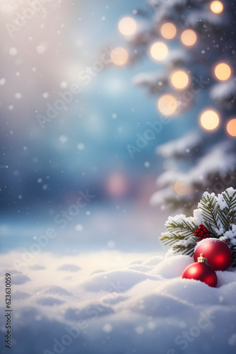 クリスマス、背景、コピースペース｜Christmas, background, copy space, Generative AI