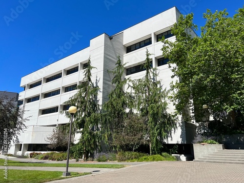 Bellingham,Washington,USA - August 8 2022: Western Washington University Parks Hall.