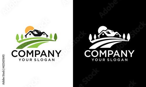 Photographie Organic country farm logo