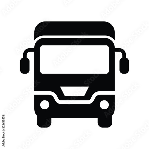 Vehicle truck transportation vector icon