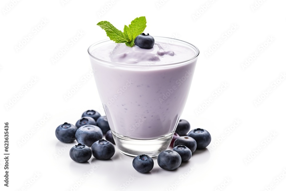 Smoothie blueberry fruits yogurt isolated on white background PNG Smoothie blueberry fruits yogurt isolated on white background PNG