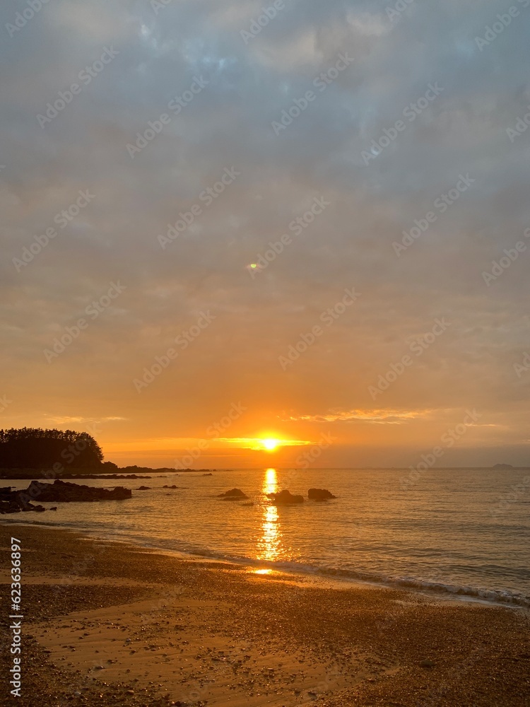 Fototapeta premium sunset on the beach
