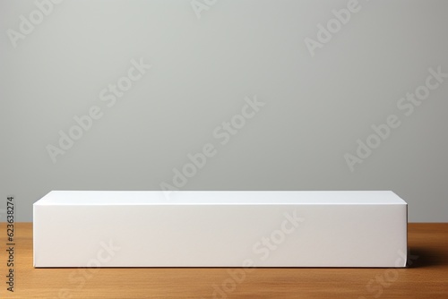 Wallpaper Mural Clean and Minimalistic White Blank Box Packaging Mockup Created with Generative AI Torontodigital.ca