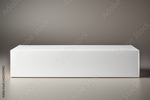 Wallpaper Mural Clean and Minimalistic White Blank Box Packaging Mockup Created with Generative AI Torontodigital.ca