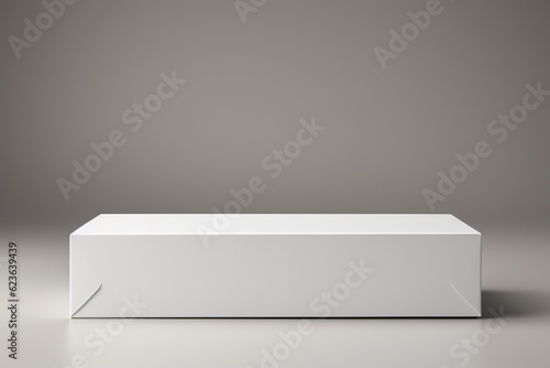 Wallpaper Mural Clean and Minimalistic White Blank Box Packaging Mockup Created with Generative AI Torontodigital.ca