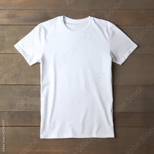 White t shirt mock up. Generative AI