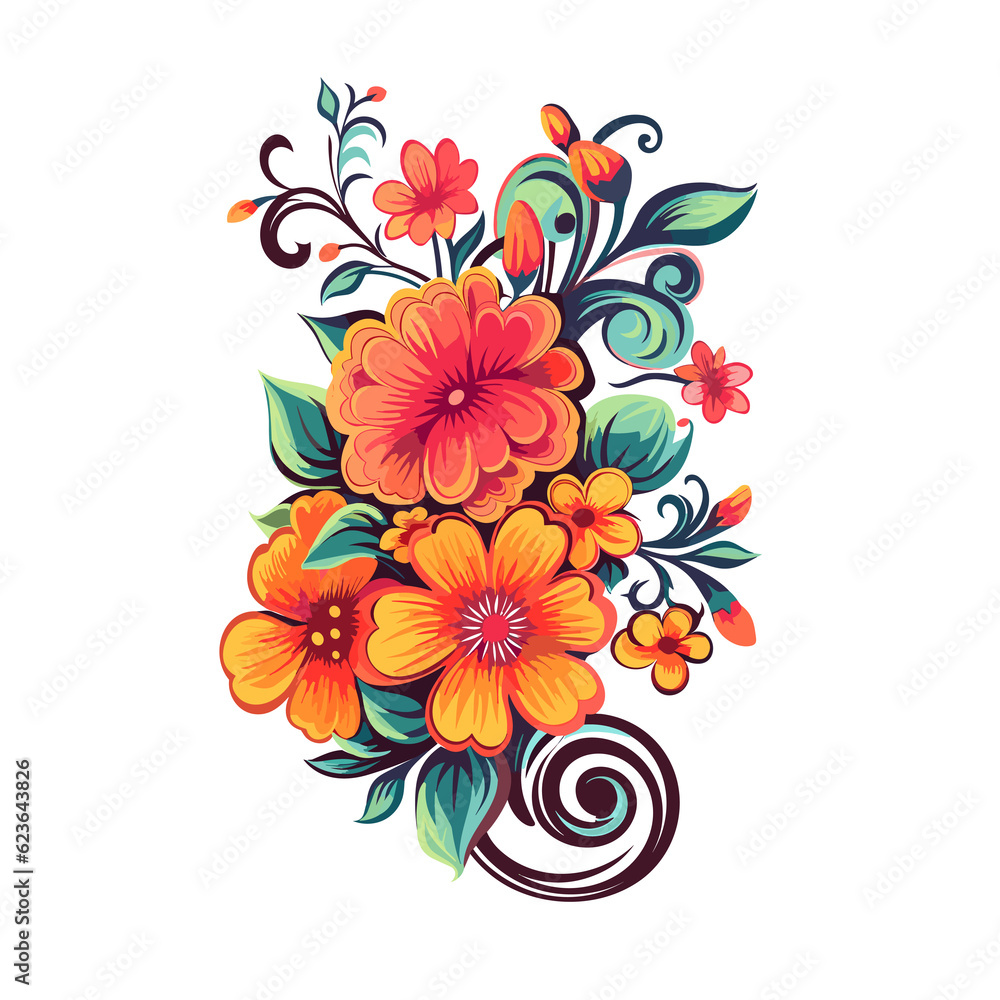 flowers, TShirt Design , graphic design, Generative Ai