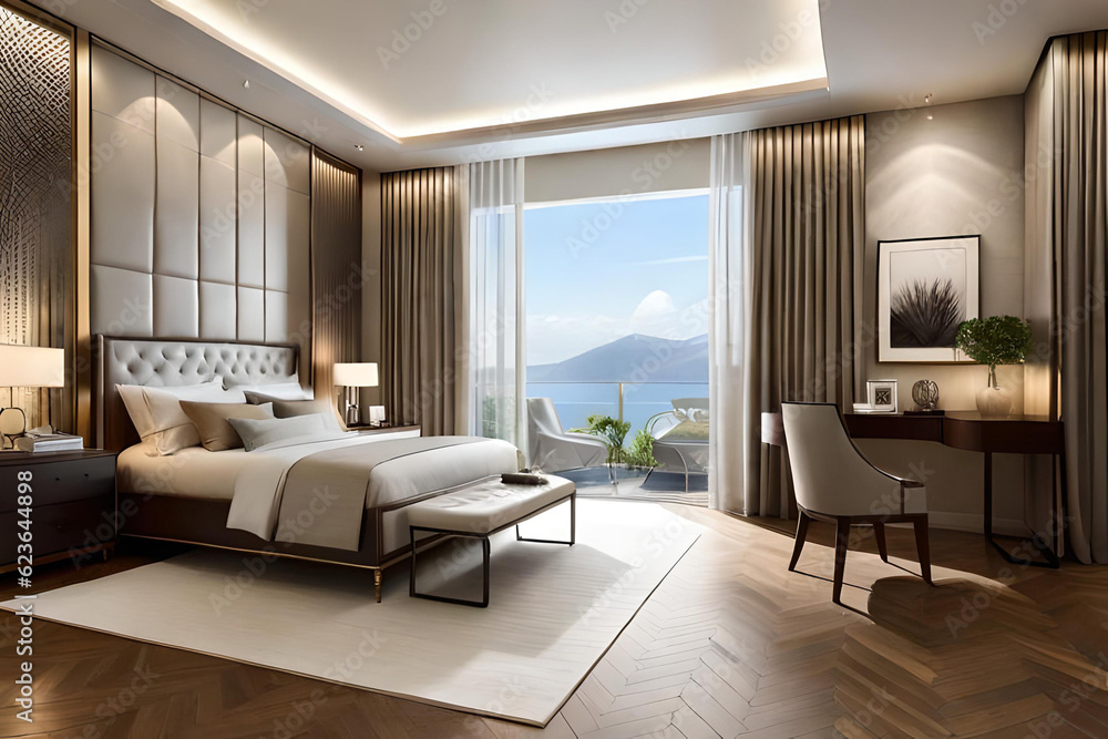 Fototapeta premium interior of a bedroom