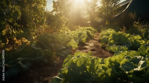 sunlight in the garden