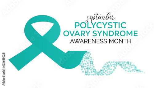 Polycystic ovarian syndrome awareness month observed each year during September . Vector illustration on the theme of .