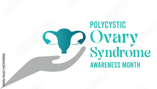 Polycystic ovarian syndrome awareness month observed each year during September . Vector illustration on the theme of .