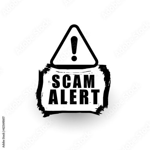 get your technology safe with scam alert alarm background