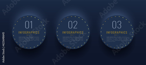 step-by-step guide to success with golden infographic banner