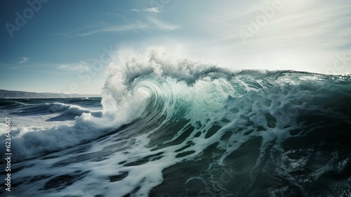Fototapeta Naklejka Na Ścianę i Meble -  waves crashing on the ocean