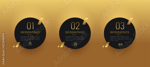 add a premium touch on step by step infographic template