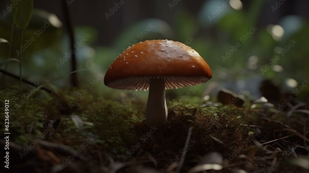mushroom in the forest mushroom in the forest