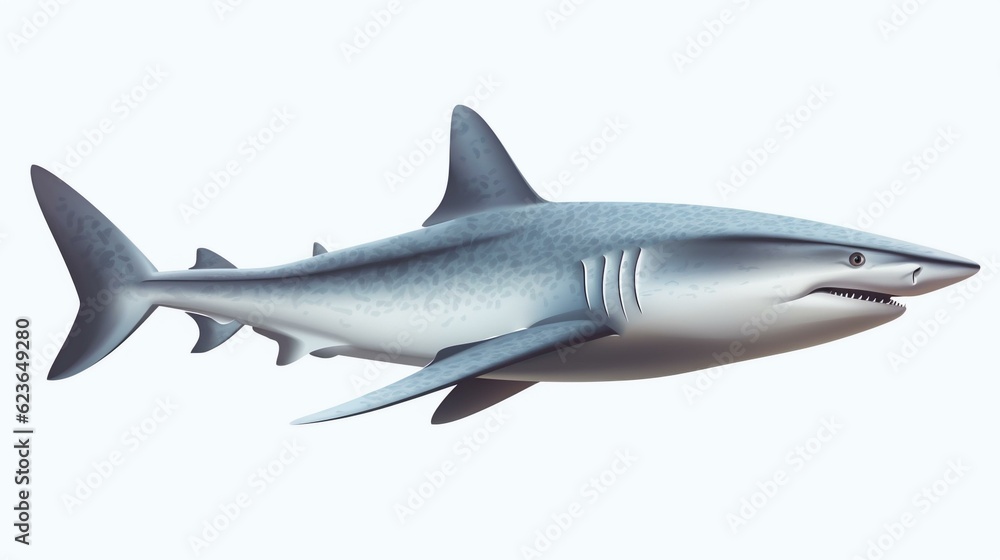 shark isolated on white background shark isolated on white background