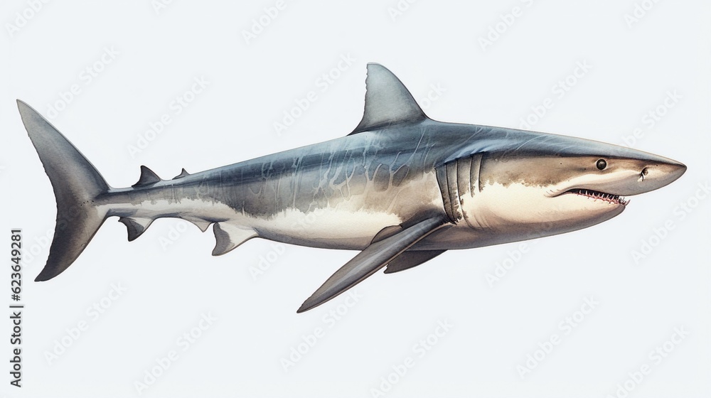 shark isolated on white background shark isolated on white background