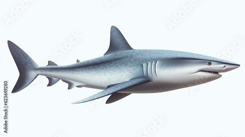 shark isolated on white background © KWY