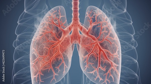 x ray image of human lung