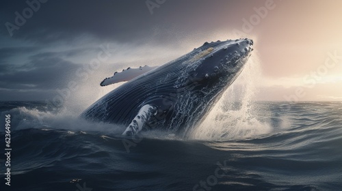 whale in the ocean