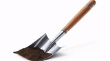 gardening tool shovel and soil