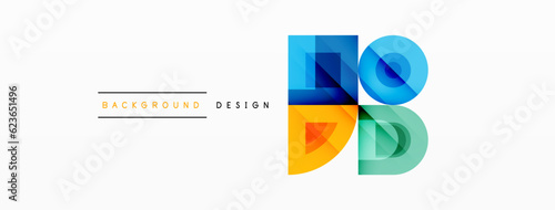 Vector creative geometric abstract background