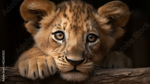 Tela Cute baby lion cub