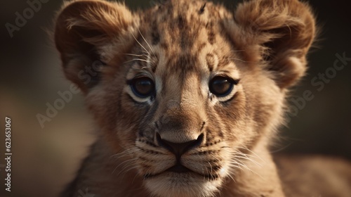Cute baby lion cub © KWY
