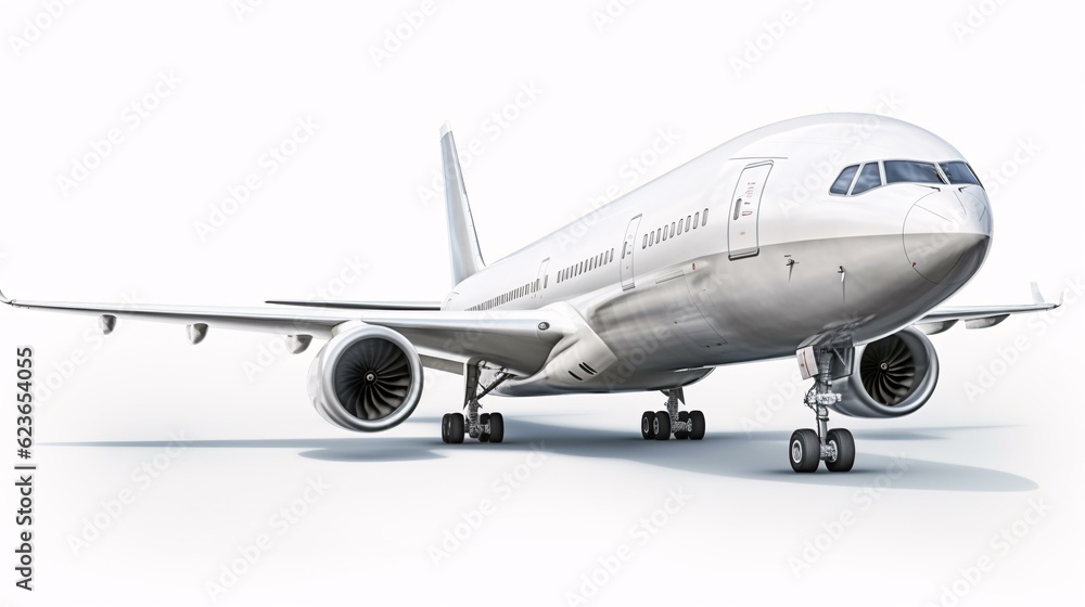 Obraz premium airplane isolated with white background