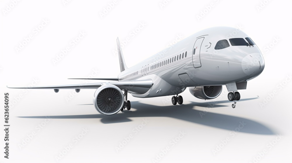 Obraz premium airplane isolated with white background