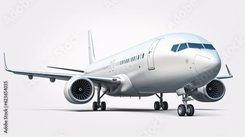 airplane isolated with white background © KWY