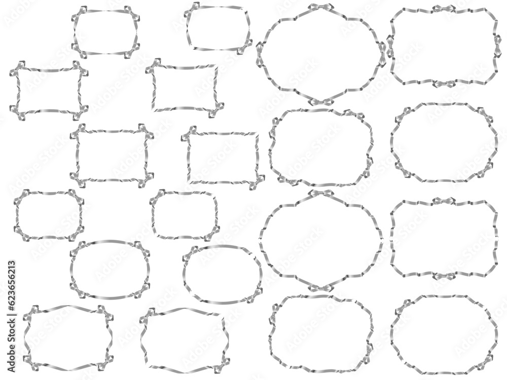 Obraz premium リボンF02-6羽緩