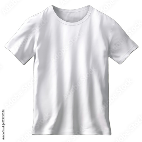 White man's T-shirt on transparent background (Created by AI) © Maxim